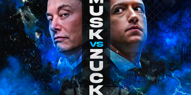 Menanti Duel Elon Musk Versus Mark Zuckerberg