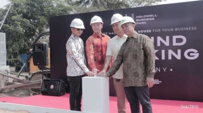 groundbreaking fase pertama proyek Holdwell Business Park Lampung