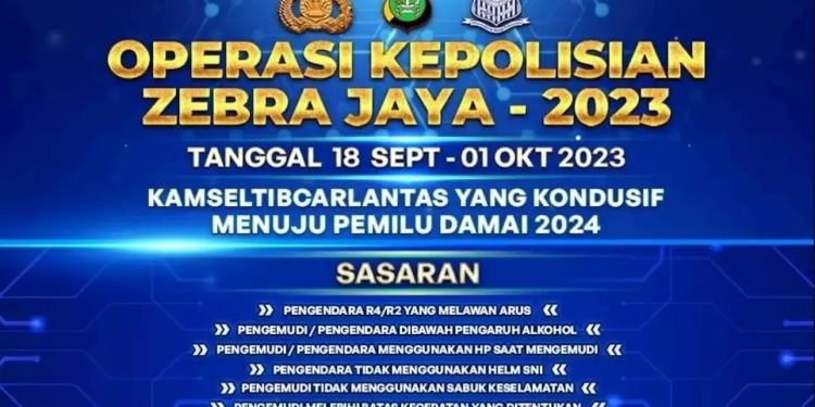 Mulai Hari Ini Polda Metro Jaya Gelar Operasi Zebra Jaya 2023, Daftar 15 Pelanggaran yang Jadi Sasaran