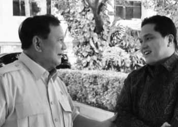 Anies-Ganjar Beri Skor Kemhan, Erick Thohir ke Prabowo: “I’m with you Pak”