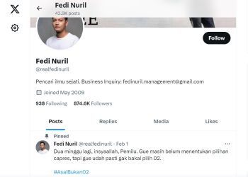 Trending di X Twitter, Diserang Buzzer Fedi Nuril Tegas Tidak Pilih Prabowo: Asal Bukan 02