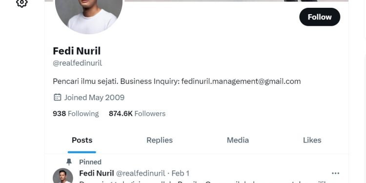Trending di X Twitter, Diserang Buzzer Fedi Nuril Tegas Tidak Pilih Prabowo: Asal Bukan 02
