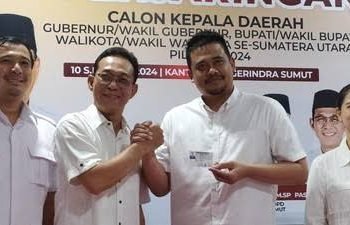 Daftar Pilgub Sumut, Bobby Nasution Jadi Kader Gerindra