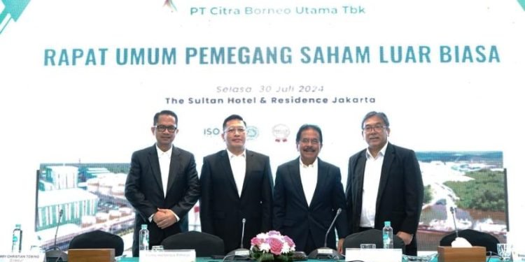 PT Citra Borneo Utama Tbk (CBUT) resmi mengangkat Ronny Hertantyo Raharjo sebagai Direktur Utama dalam Rapat Umum Pemegang Saham Luar Biasa (RUPSLB) (30/7/2024)