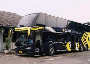 Bus Double Decker DAMRI ditandai dengan jadwal “Imperial_Sleeper” untuk kabin Sleeper dan “Imperial_Royal” untuk kabin Royal