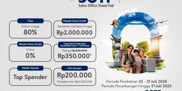 Untuk mendapatkan penawaran menarik SOTF, para pengguna jasa dapat mengakses penawaran menarik ini di seluruh Kantor penjualan Garuda Indonesia di kota-kota di Indonesia maupun kantor perwakilan di luar negeri