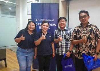 Tim Eranyacloud dan Tim Ukabima dalam Acara Office to Office di kantor Ukabima, Jakarta Selatan