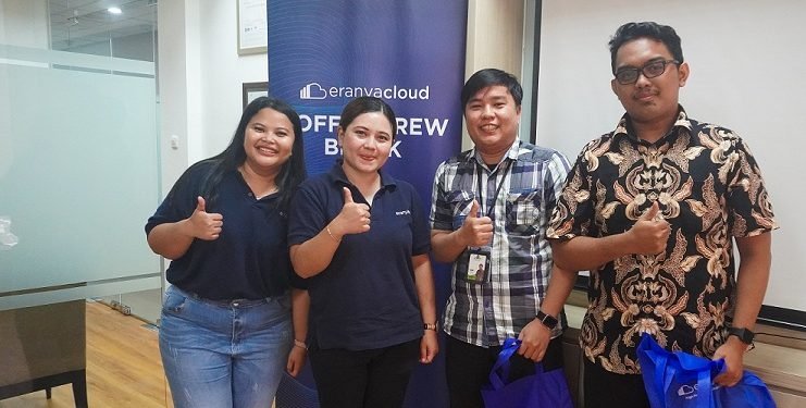 Tim Eranyacloud dan Tim Ukabima dalam Acara Office to Office di kantor Ukabima, Jakarta Selatan
