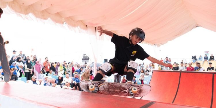 Atlet Skateboard Jagad Amani Nurima Memukau PON XXI Aceh