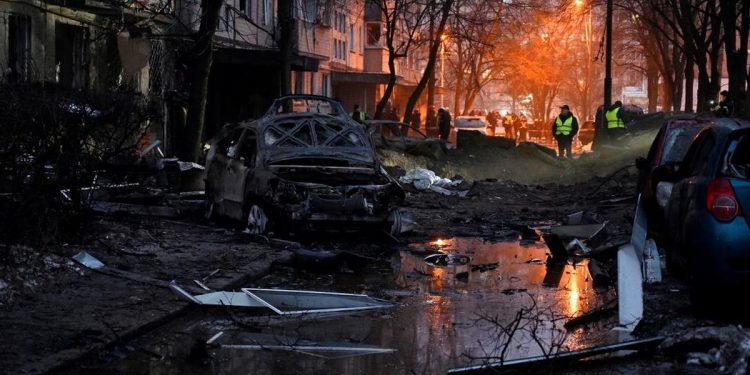 Rusia Ngamuk, Bombardir Habis Kota Kyiv