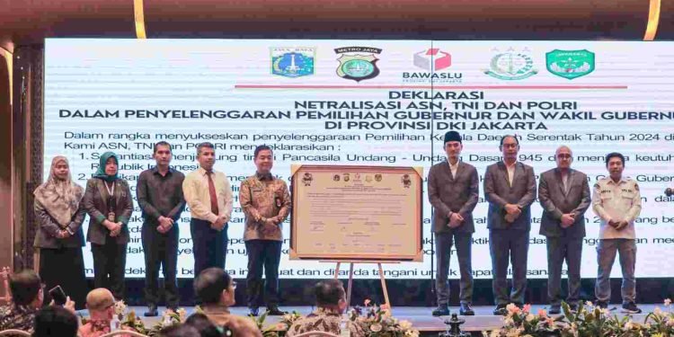 Deklarasi Netralitas ASN dan TNI-Polri, Dukung Pilkada Jakarta Berintegritas