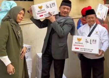 Baznas Salurkan Ribuan Paket Bantuan untuk Pengungsi Palestina