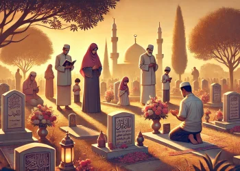 Nyekar ziarah kubur