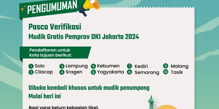 Mudik Gratis Pemprov DKI Jakarta