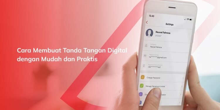 Ilustrasi Tanda Tangan Digital Privy