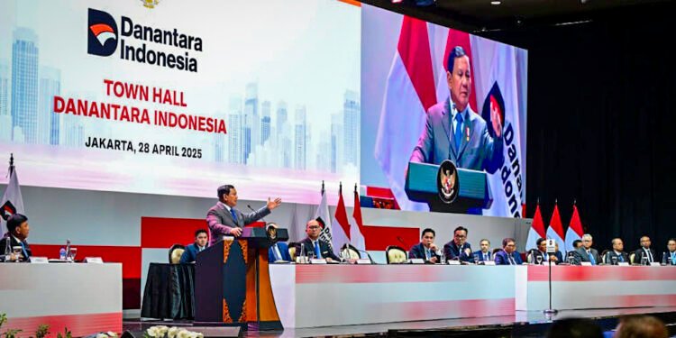 Presiden Prabowo Subianto di Town Hall Danantara Indonesia