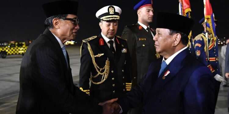 Presiden Prabowo Tiba di Mesir