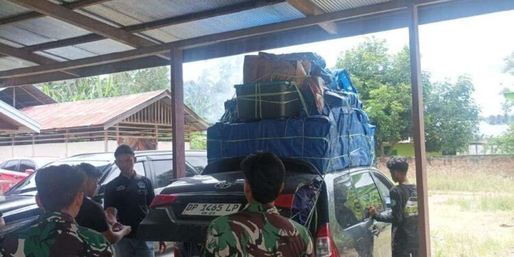 TNI AL dan Bea Cukai Gorontalo Gagalkan Penyelundupan 445.800 Batang Rokok Ilegal