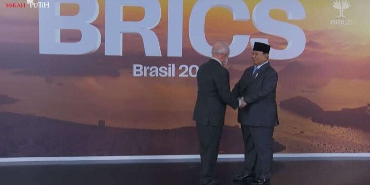 Presiden Prabowo Disambut Hangat Presiden Brasil di KTT BRICS Perdana