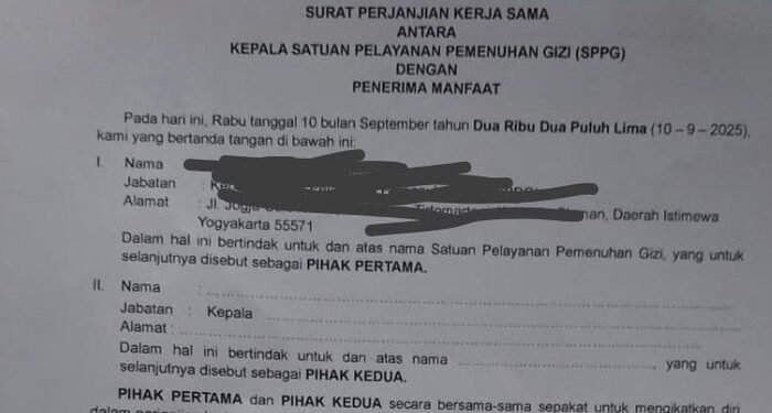 Viral Surat Rahasiakan Keracunan MBG, SPPG DIY: Itu Versi Lama