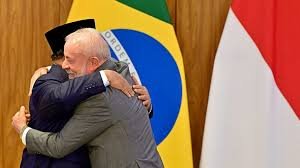 Di Istana Merdeka, Lula disambut langsung oleh Presiden Prabowo Subianto. Setelah saling berjabat tangan, kedua kepala negara kemudian memasuki ruang kresidensial untuk melakukan sesi foto bersama. Diharapkan kunjungan ini dapat memperkuat kerja sama strategis antara kedua negara dalam berbagai bidang