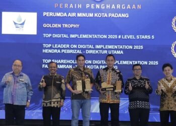 Perumda Air Minum Kota Padang TOP Digital Awards 2025