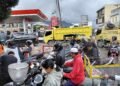 Warga Balige Keluhkan Kelangkaan BBM Imbas Longsor, Antrean SPBU Capai Satu Kilometer
