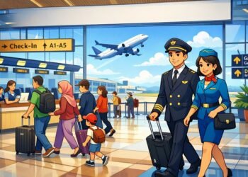 Ilustrasi Bandara dibuat ChatGPT