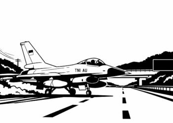 f16-super-tucano-mendarat-tol-trans-sumatera