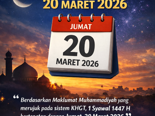 Muhammadiyah Tetapkan Idul Fitri 1447 H Jatuh pada 20 Maret 2026