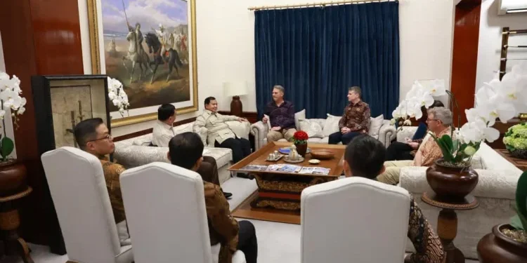 Prabowo Terima Wakil PM Australia Richard Marles di Kertanegara