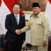 Prabowo Terima Pejabat Keamanan China, Bahas Stabilitas Kawasan