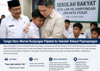 Tangis Haru Warnai Kunjungan Pejabat ke Sekolah Rakyat Pejompongan