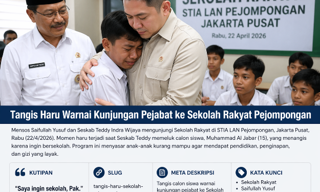 Tangis Haru Warnai Kunjungan Pejabat ke Sekolah Rakyat Pejompongan