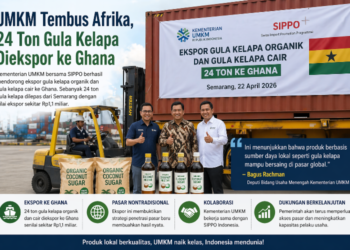 UMKM Tembus Afrika, 24 Ton Gula Kelapa Diekspor ke Ghana
