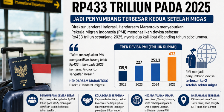 PMI Sumbang Devisa Rp433 Triliun, Jadi Penyokong Ekonomi Nasional