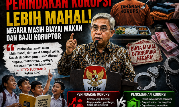 Ketua KPK: Penindakan Korupsi Lebih Mahal, Negara Masih Biayai Makan dan Baju Koruptor