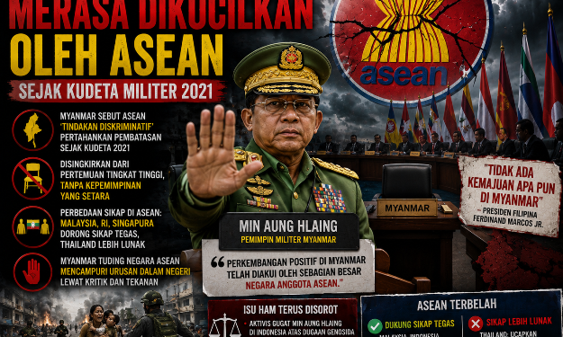 Myanmar Protes ke ASEAN, Merasa Dikucilkan sejak Kudeta Militer 2021