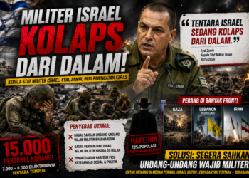 Kepala Staf Militer Israel Akui Pasukan Sedang “Kolaps dari Dalam”