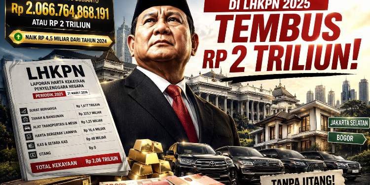Harta Prabowo di LHKPN 2025 Tembus Rp 2 Triliun, Naik Rp 4,5 Miliar