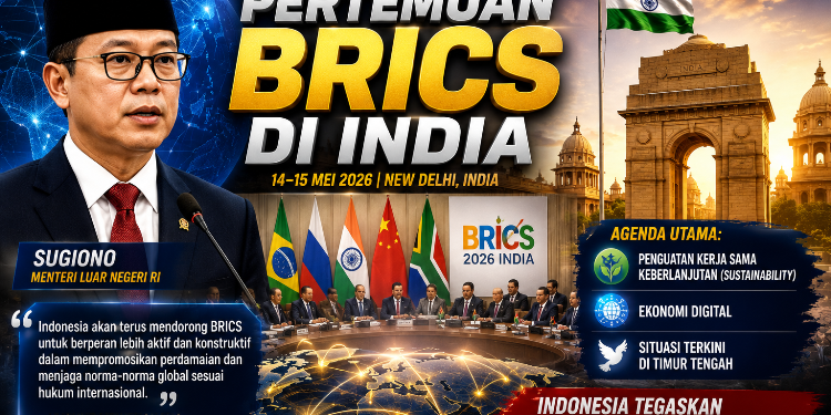 Menlu Sugiono Hadiri Pertemuan BRICS di India, Bahas Timur Tengah dan Ekonomi Digital