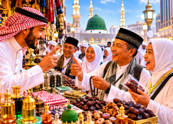 Pedagang Arab Saudi Fasih Bahasa Indonesia Layani Jemaah Haji