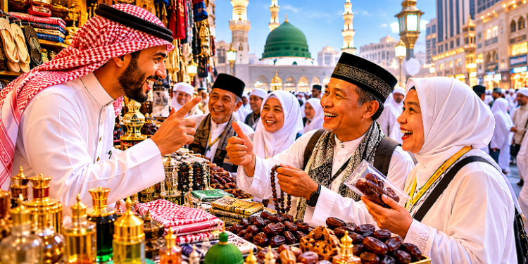 Pedagang Arab Saudi Fasih Bahasa Indonesia Layani Jemaah Haji