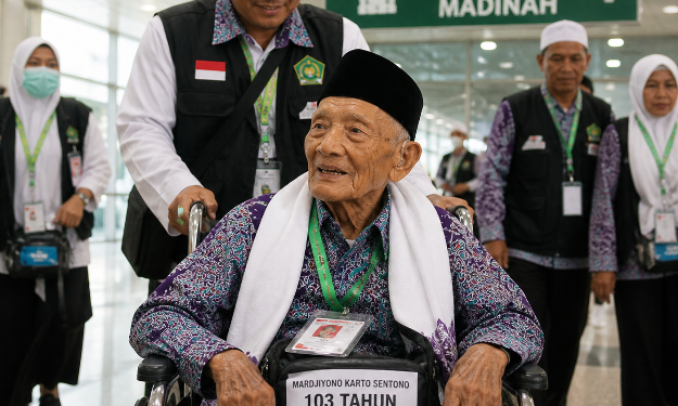 Jemaah Haji 103 Tahun Asal Bantul Tiba di Madinah, Fokus Ibadah