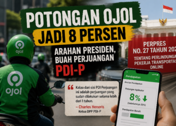 PDIP: Pemangkasan Potongan Ojol 8 Persen Hasil Perjuangan