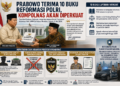 Prabowo Terima 10 Buku Reformasi Polri, Kompolnas Akan Diperkuat
