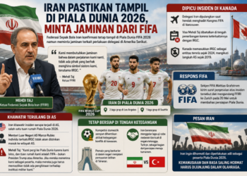 Iran Pastikan Tampil di Piala Dunia 2026, Minta Jaminan dari FIFA