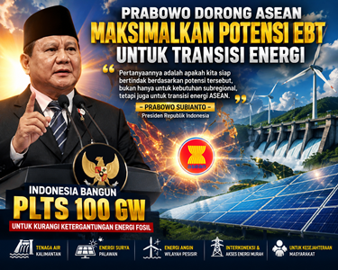 Prabowo Dorong ASEAN Maksimalkan Potensi EBT untuk Transisi Energi