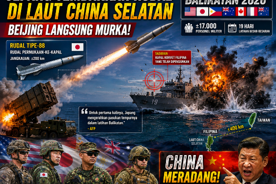 Jepang Tembakkan Rudal di Laut China Selatan, Beijing Langsung Murka