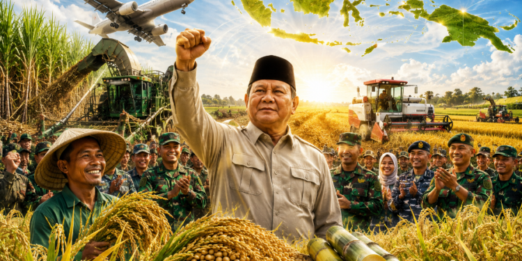 Prabowo Pimpin Panen Raya Serentak di 43 Titik, Perkuat Sinergi TNI Wujudkan Swasembada Pangan